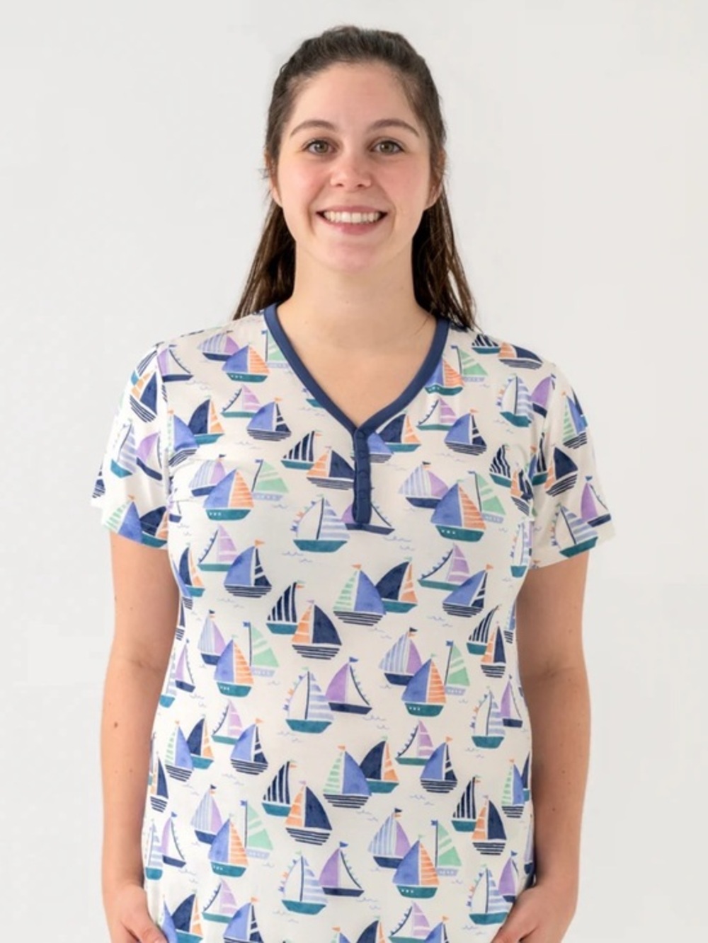 ⛵Little sleepies seas the day women's top size XL
